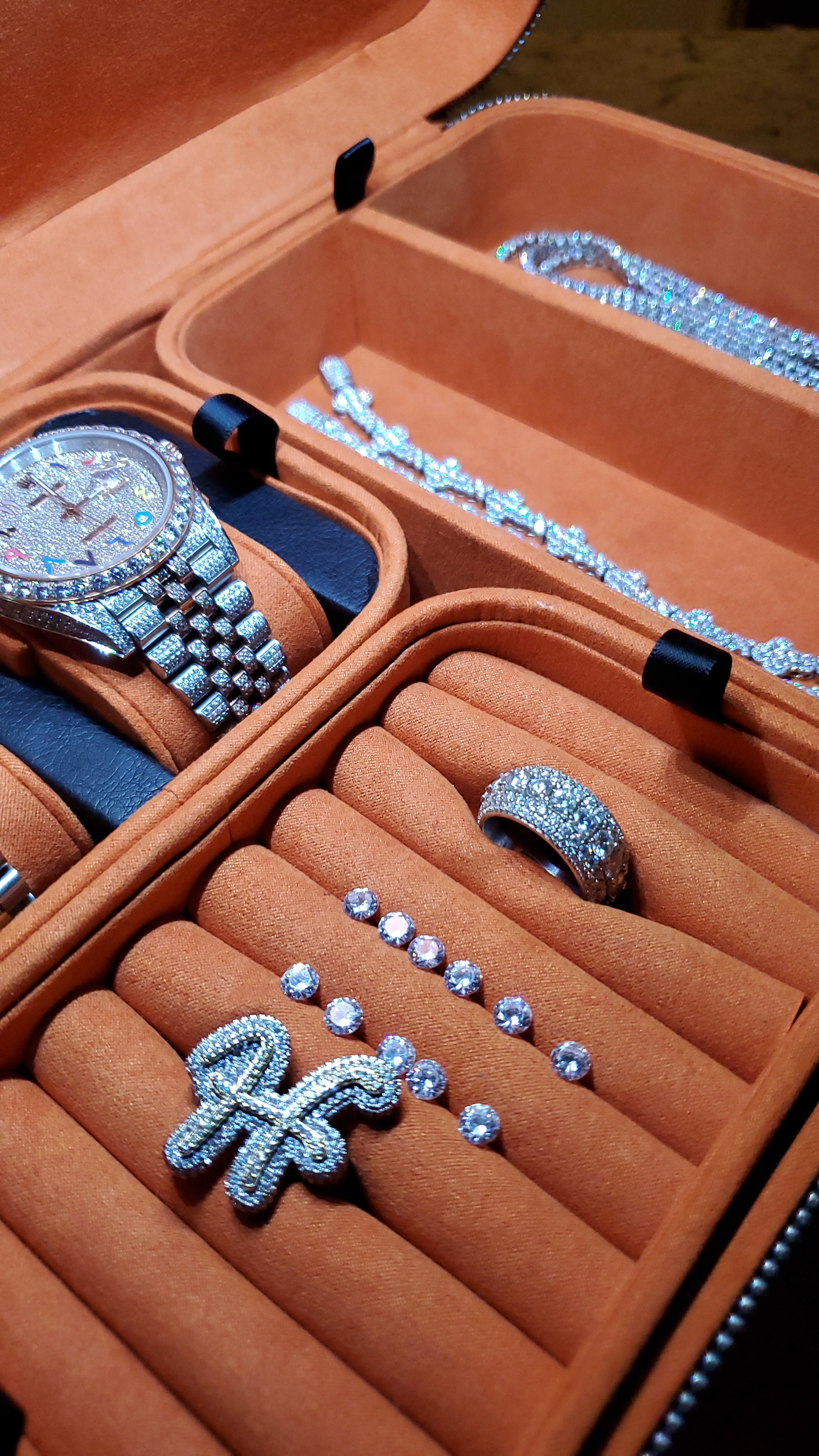 2 Layer LED Luxury Jewelry Case