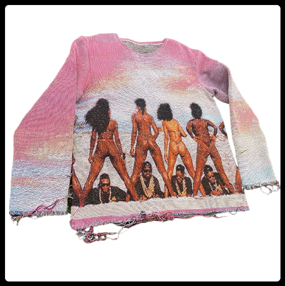 Baby Got Back Tapestry Sweater