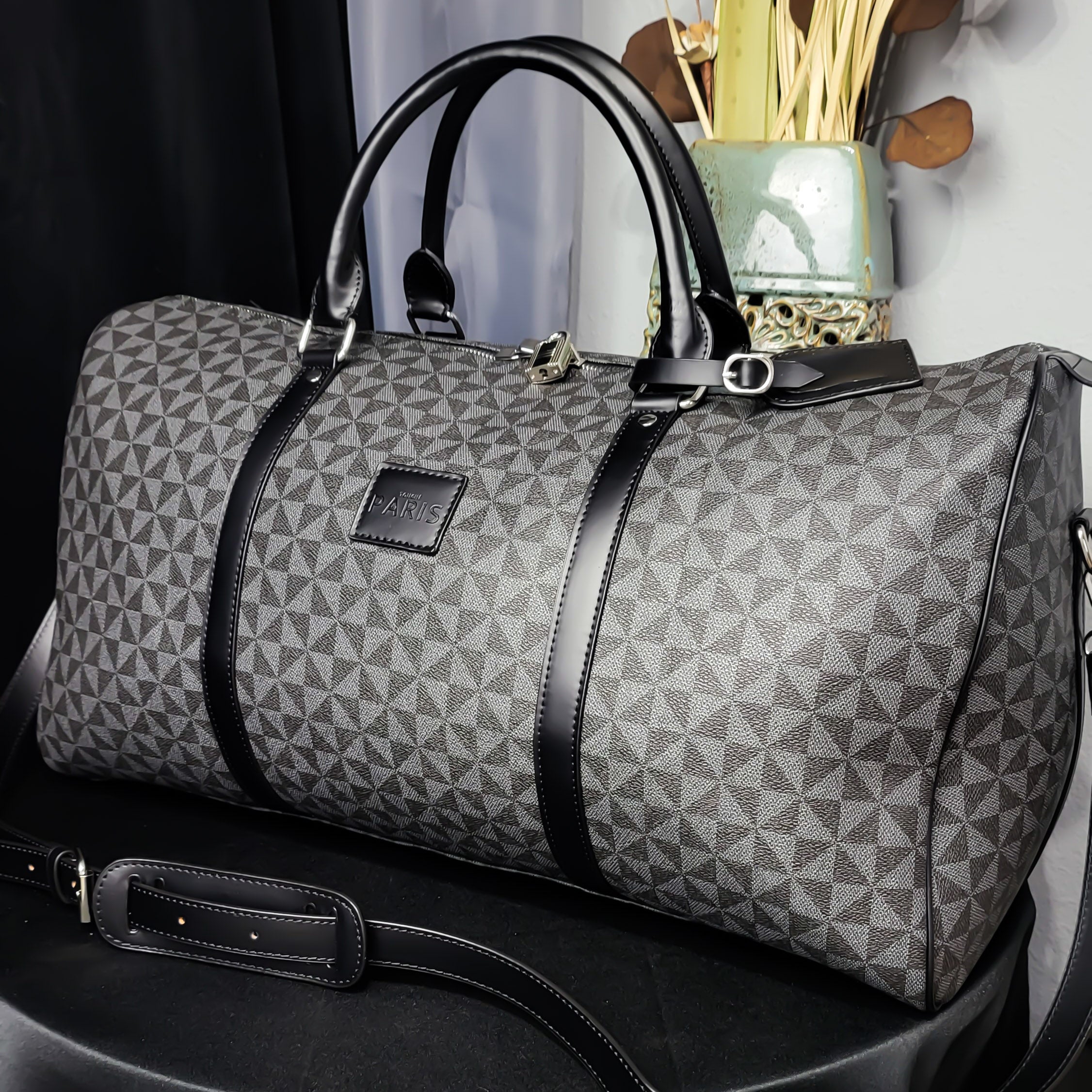 Charcoal Luxury Luggage Duffle Bag