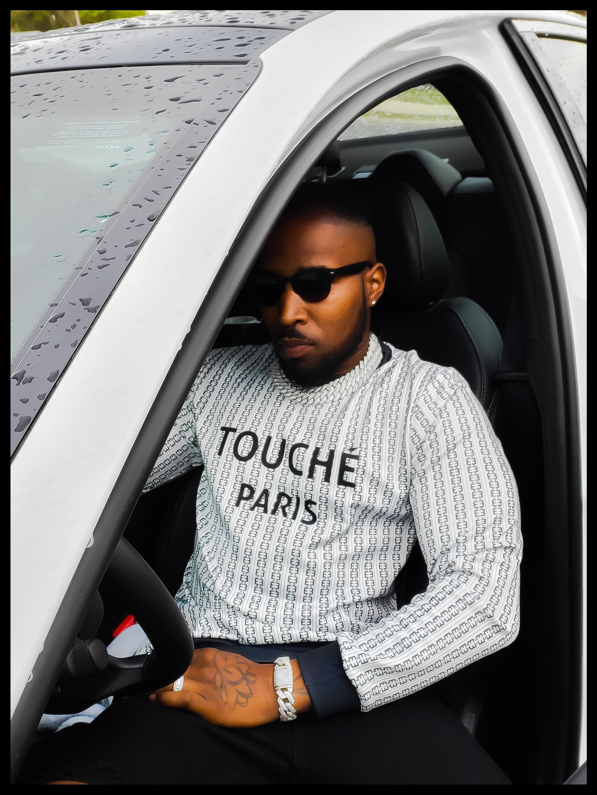 Luxury É Tile Crewneck Pullover